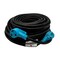 Connecticut Electric STW Extension Cord, 10 AWG, Indoor/Outdoor, 10/3, 1 Outlets, TT-30R, Black/Blue, Nylon, TT-30P HEPC30100PGH - alternate 3